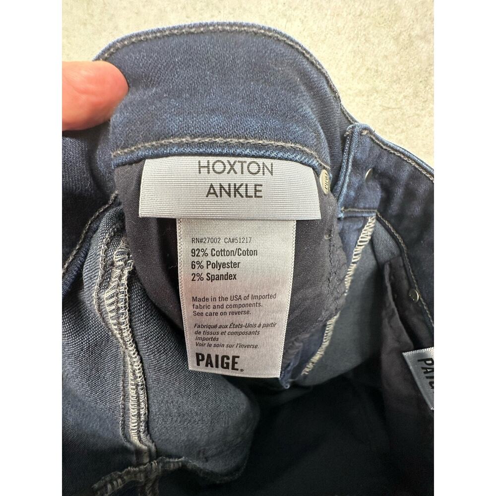 Paige Jeans Womens Size 25 Hoxton Ankle Skinny Dark Wash Blue - Picture 6 of 8